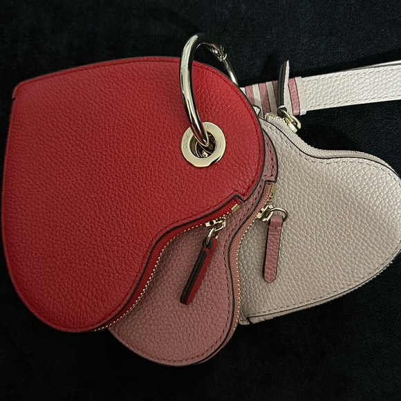 Michael Khors Heart-Shaped Wristlet Trio - Red, Pink, Cream - Picture 7 of 13